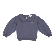 Balloon Collar Sweater in Stardust Blue