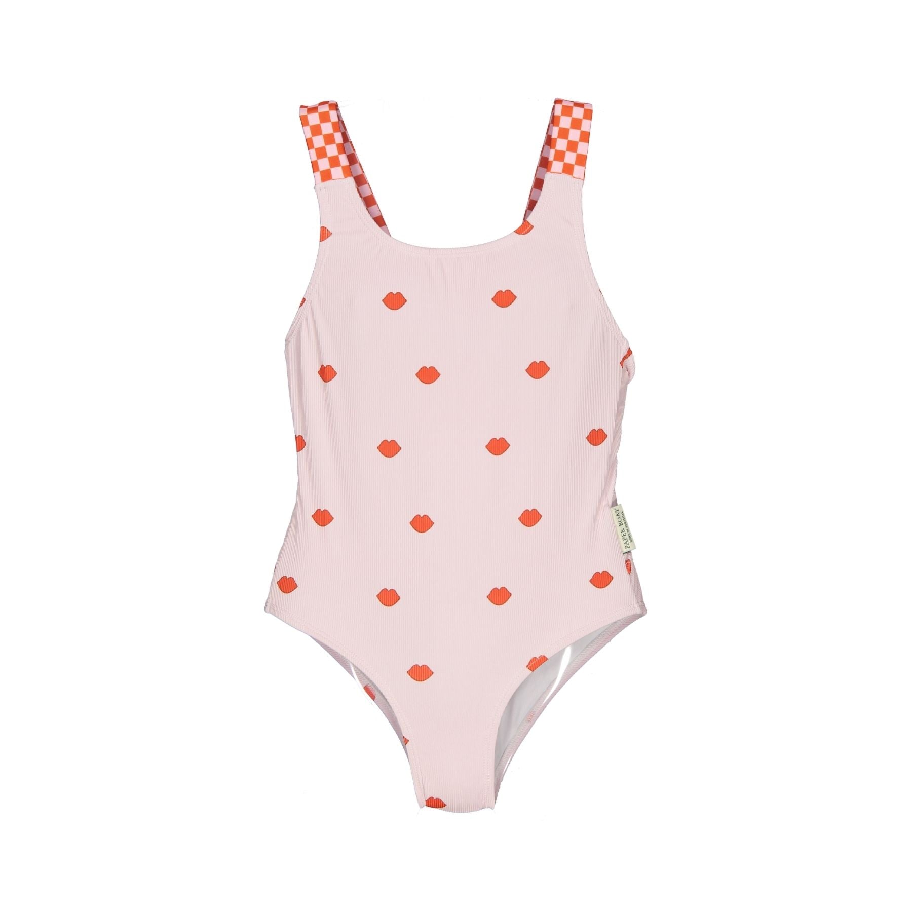 One-Piece Swimsuit – Textured Lips