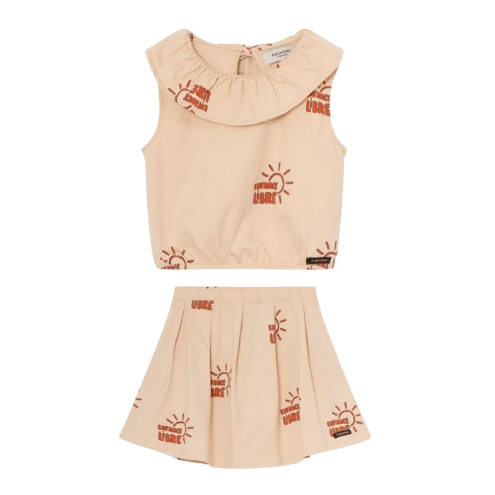 Top & Skirt Frappé Print Set