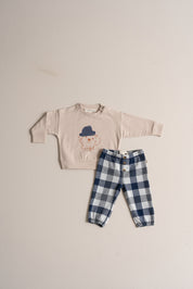 Baby Boy Sweater in French Grey