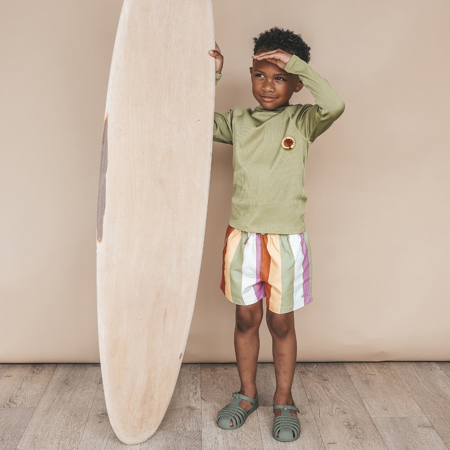 Solid LS Rash Top - Iguana