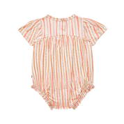 Baby Girl Romper Suit – Gold Stripes