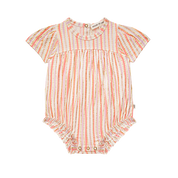 Baby Girl Romper Suit – Gold Stripes