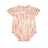 Baby Girl Romper Suit – Gold Stripes