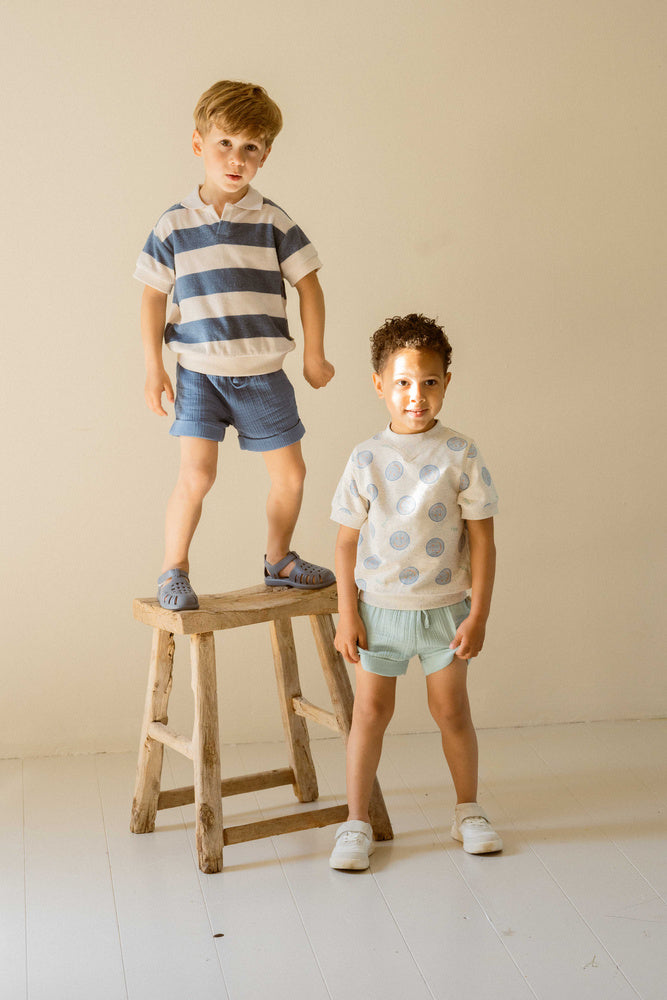 Smileys Ribbed Tee & Bermuda Set