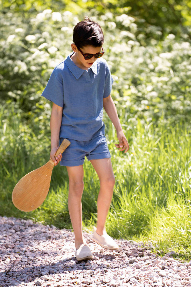 Oversized Polo – Indigo
