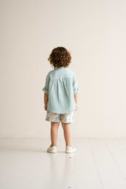 Boys Button Up Shirt – Mint
