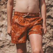 Palms Swim Shorts - Bombay Brown