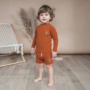 Solid LS Rash Top - Bombay Brown