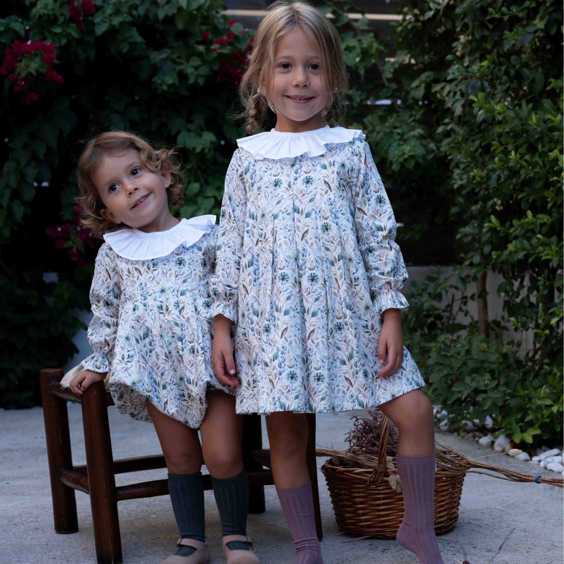 Pleated Floral Dress