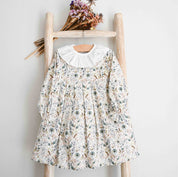 Pleated Floral Dress
