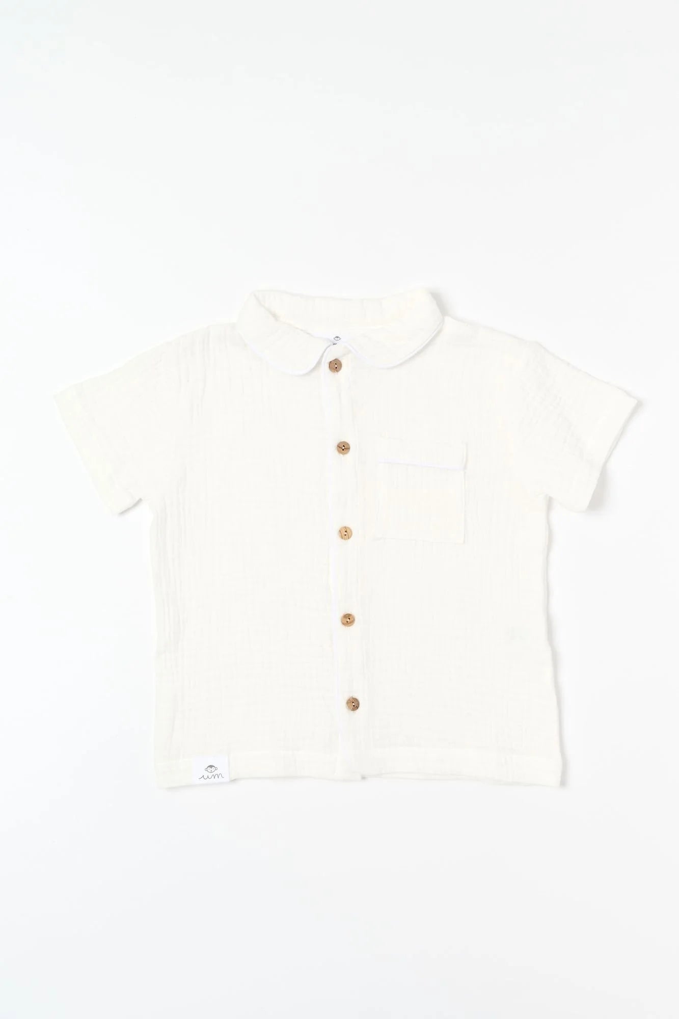 Bambula Organic Cotton Short Sleeve PJ Set – White