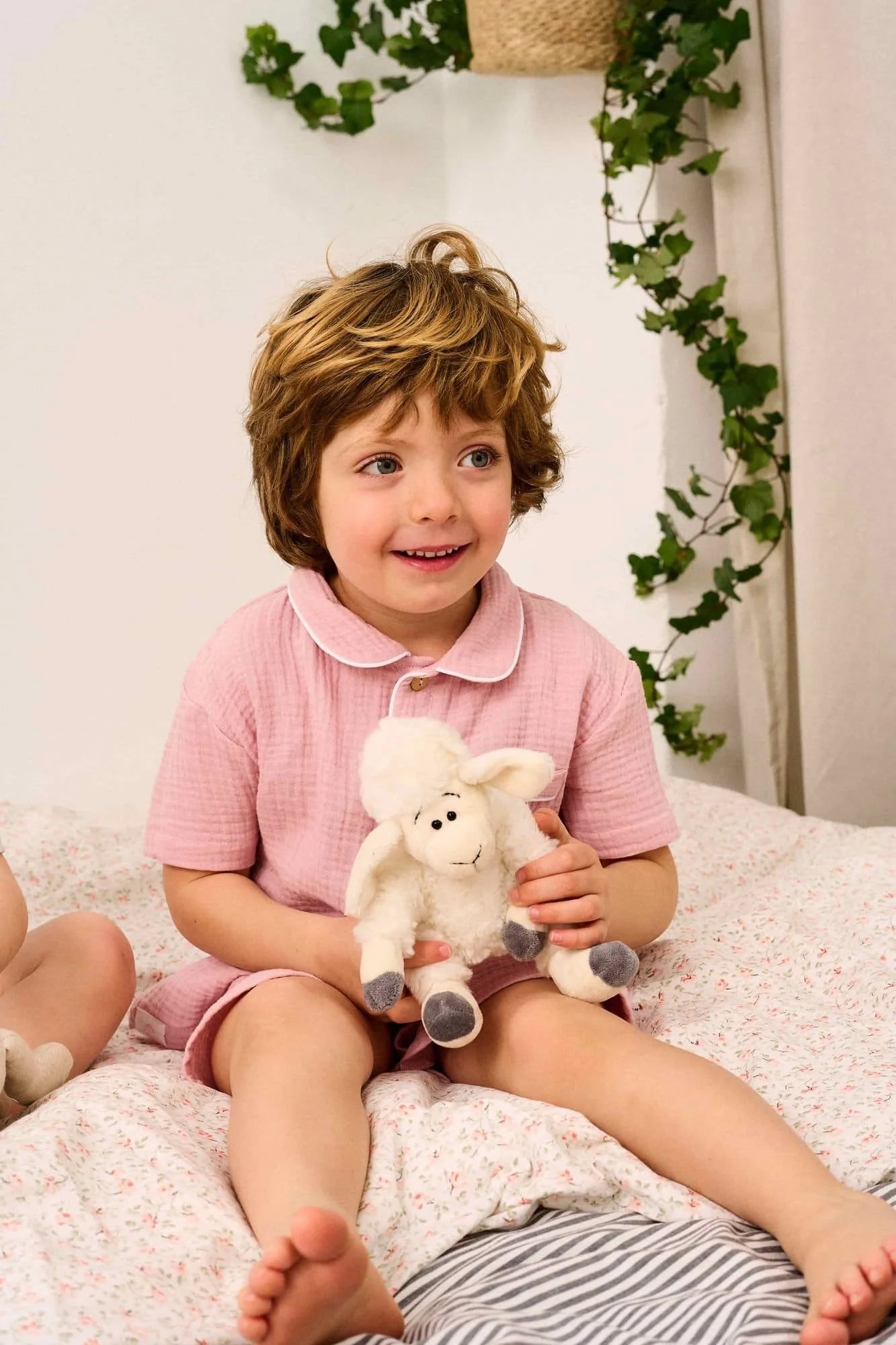 Bambula Organic Cotton Short Sleeve PJ Set – Light Pink
