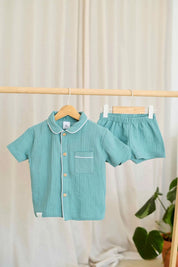 Bambula Organic Cotton Short Sleeve PJ Set – Mint