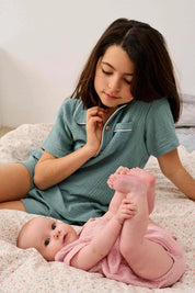 Bambula Organic Cotton Short Sleeve PJ Set – Mint
