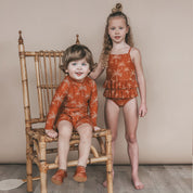 Palms LS Rash Top - Bombay Brown