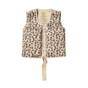 Floral-patterned vest on a white background