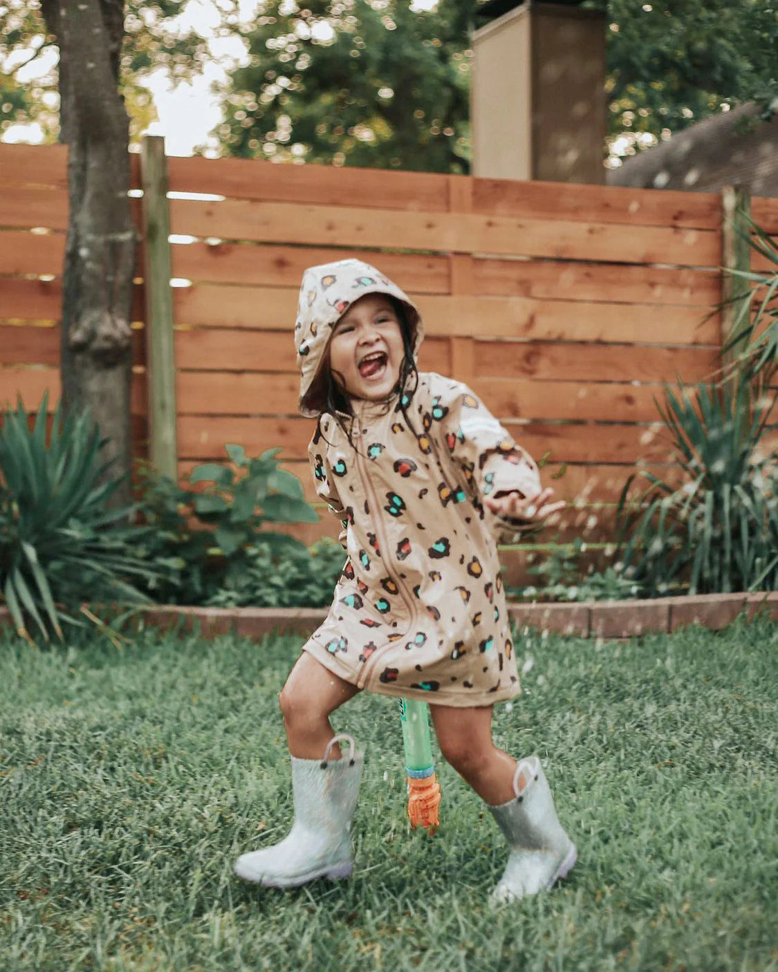 Leopard Print Color Changing Raincoat