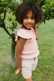 Livia Shorts in Cameo Rose