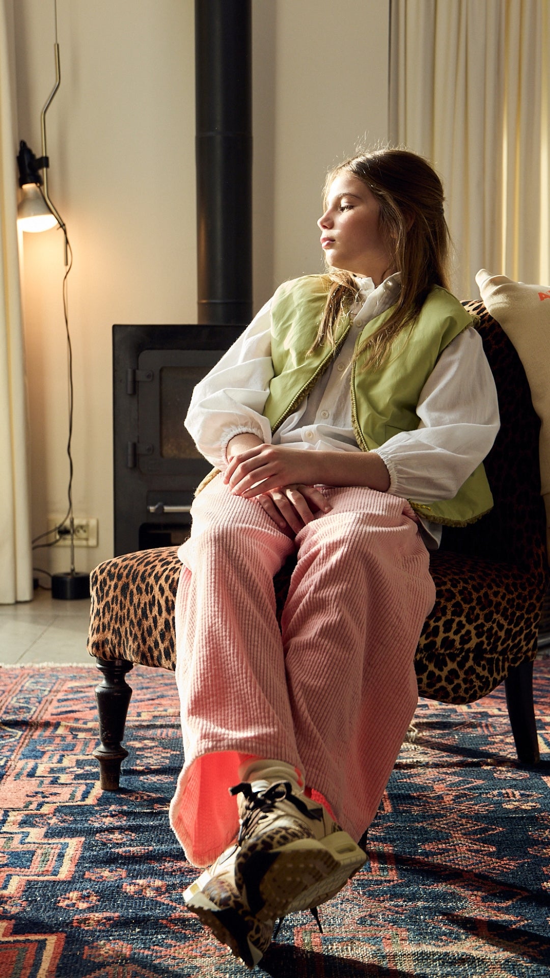 Zina Corduroy Pants – Blush