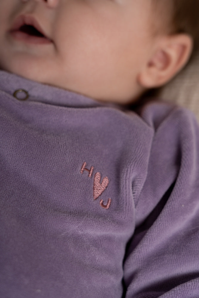 Babysuit in Dusty Violet