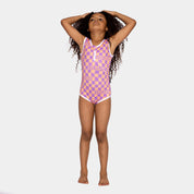 Checkered Beach Swimsuit