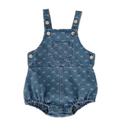 Bow Denim Overalls