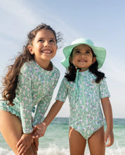 Girls SS Swimsuit - Seagull Breeze