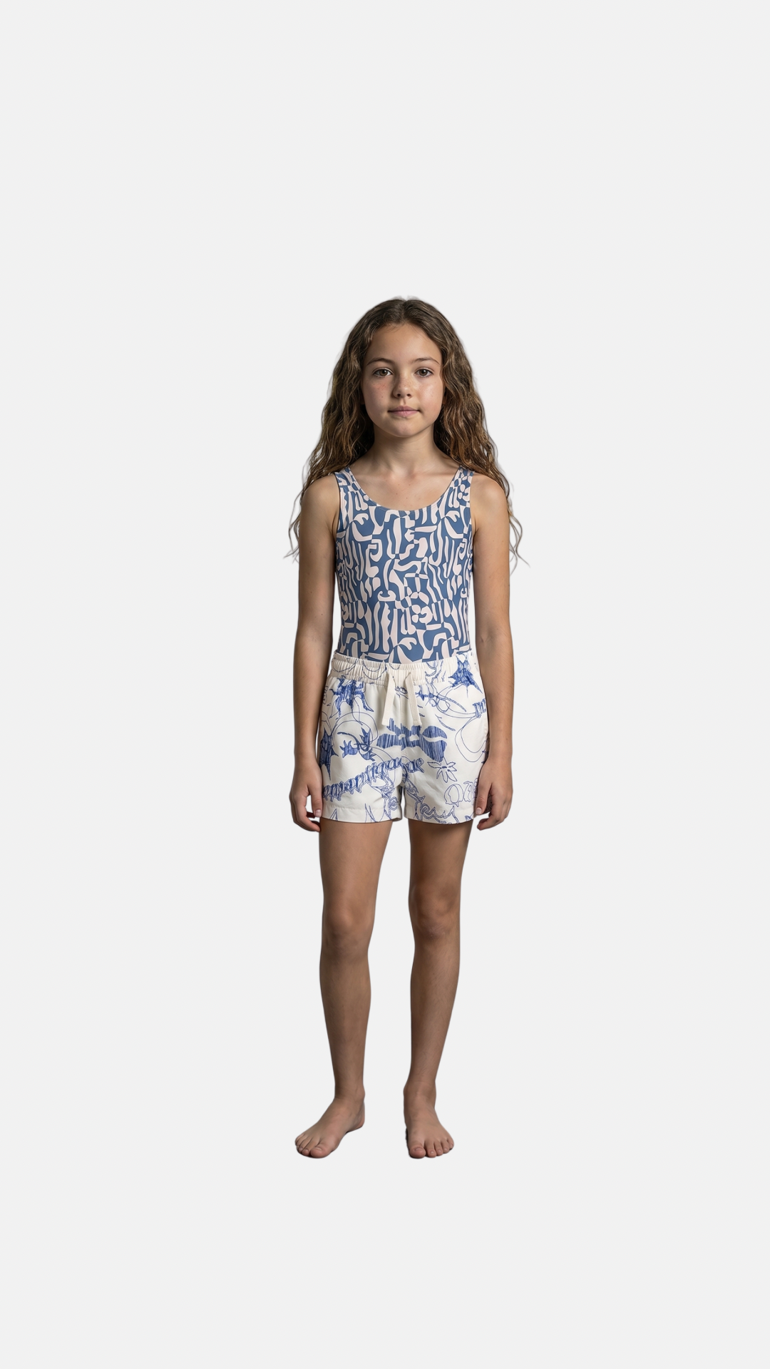 Marbling Bathing Suit