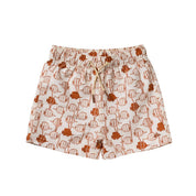 Shorts with a pattern on a white background