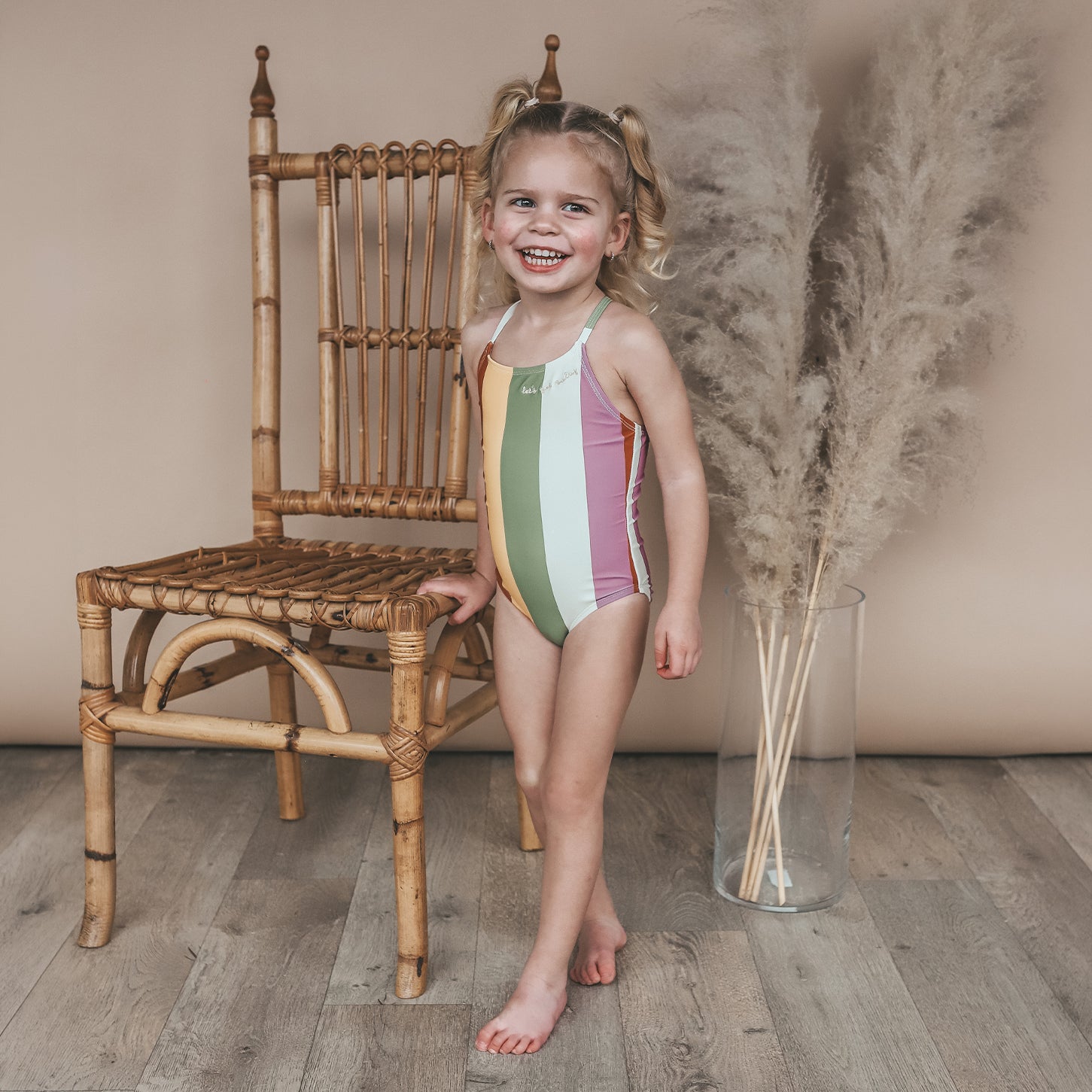 Multi Stripe Swimsuit - Multicolor