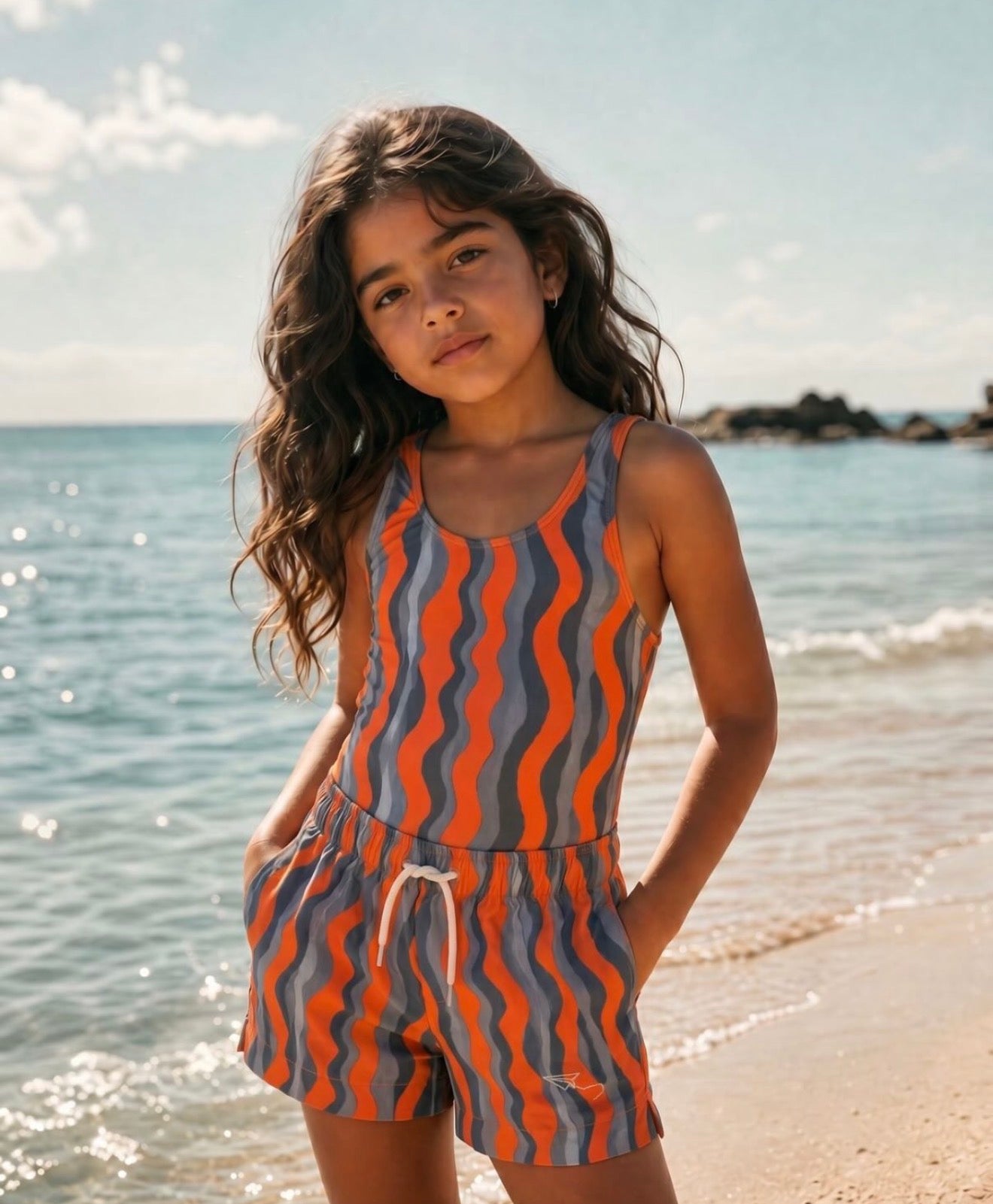 Wavy Days One-Piece Swimsuit