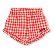 Pearl Shorts in Poppy Check