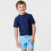 Navy Short Sleeve Rash Top