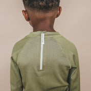 Solid LS Rash Top - Iguana