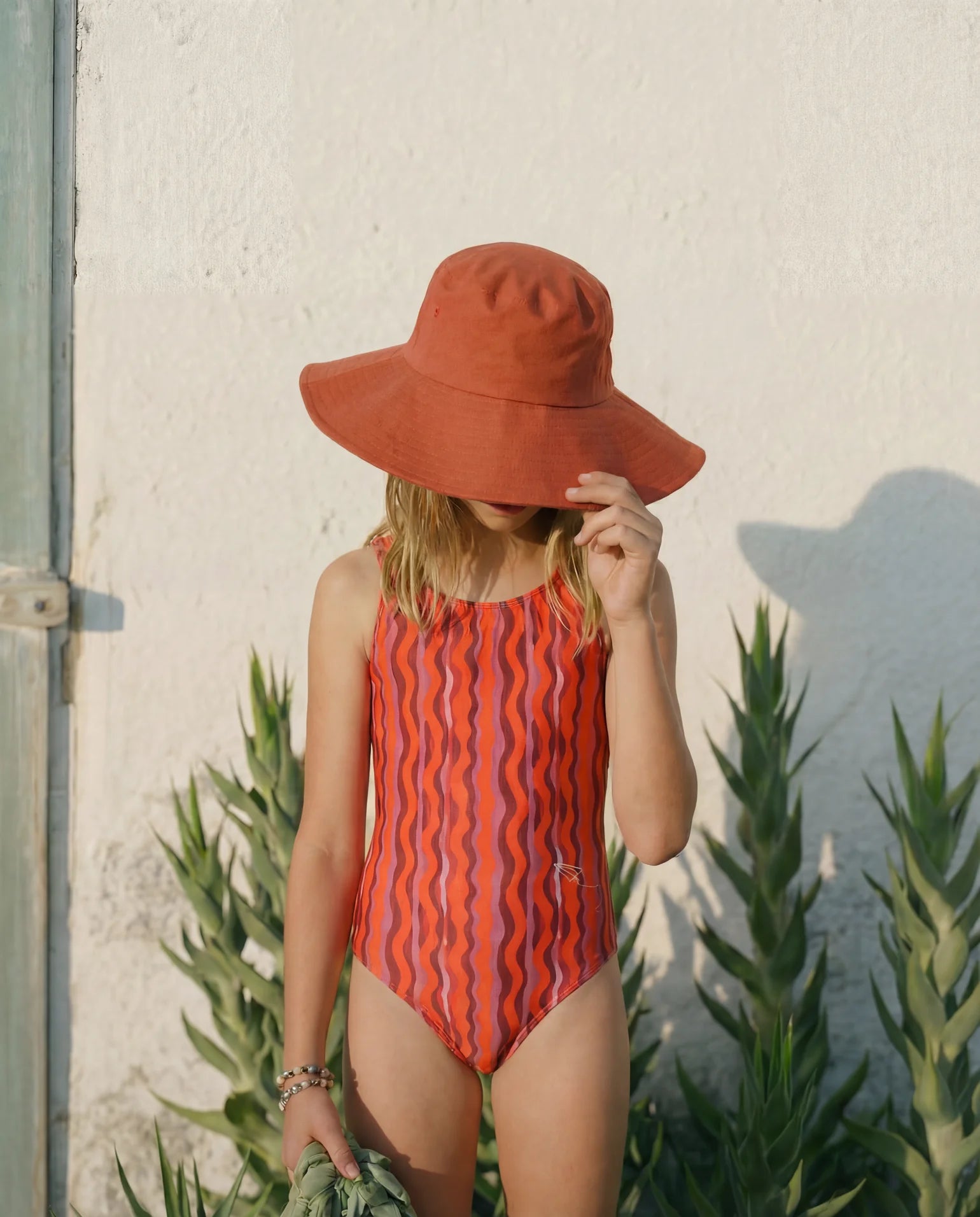 Tangerine Flows One-Piece Swimsuit