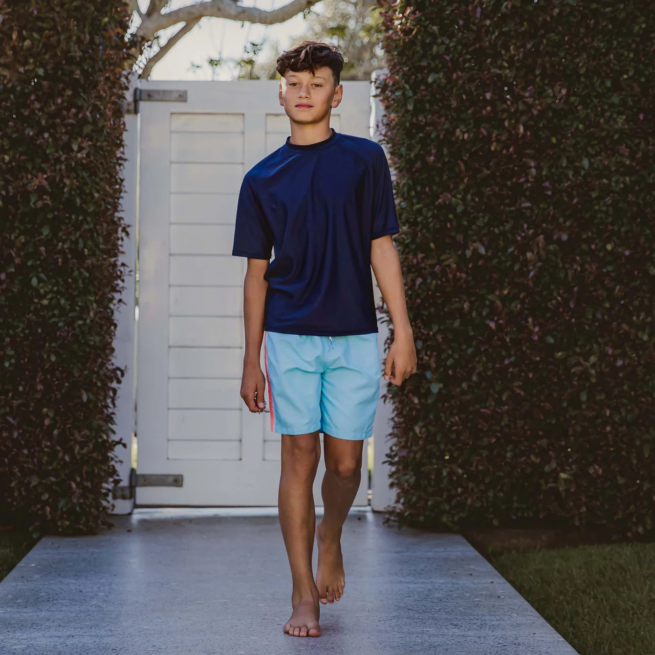 Navy Short Sleeve Rash Top