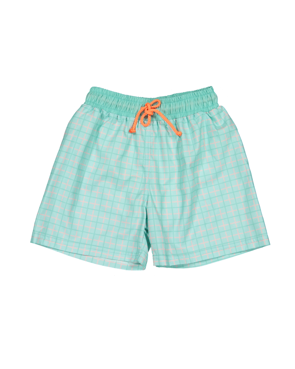 Gingham Splash Classic Swim Shorts