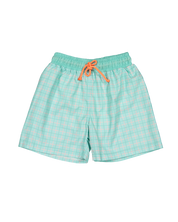 Gingham Splash Classic Swim Shorts