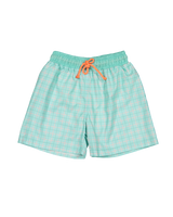 Gingham Splash Classic Swim Shorts