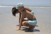Gingham Splash Classic Swim Shorts
