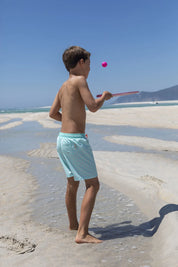 Gingham Splash Classic Swim Shorts