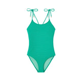 Bahamas Girl’s One-Piece Swimsuit in Green & Gold