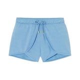 Bahamas Girl's Swim Shorts in Sky Blue & Gold