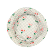 Bucket Hat – Cherries Squares