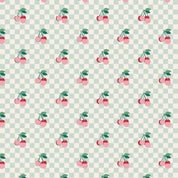 Bucket Hat – Cherries Squares