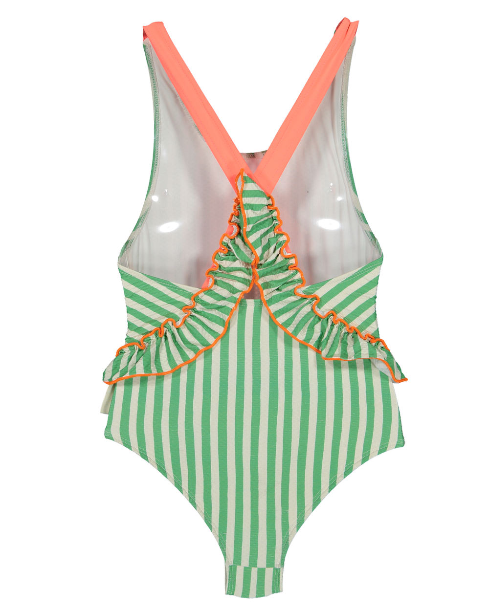 Pop Stripes Ruffles Swimsuit