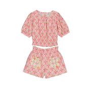 Canelle Blouse & Dahlia Short set