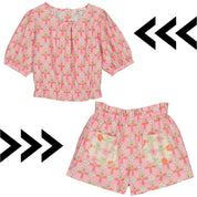 Canelle Blouse & Dahlia Short set