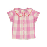 Carlie Blouse Check Lila